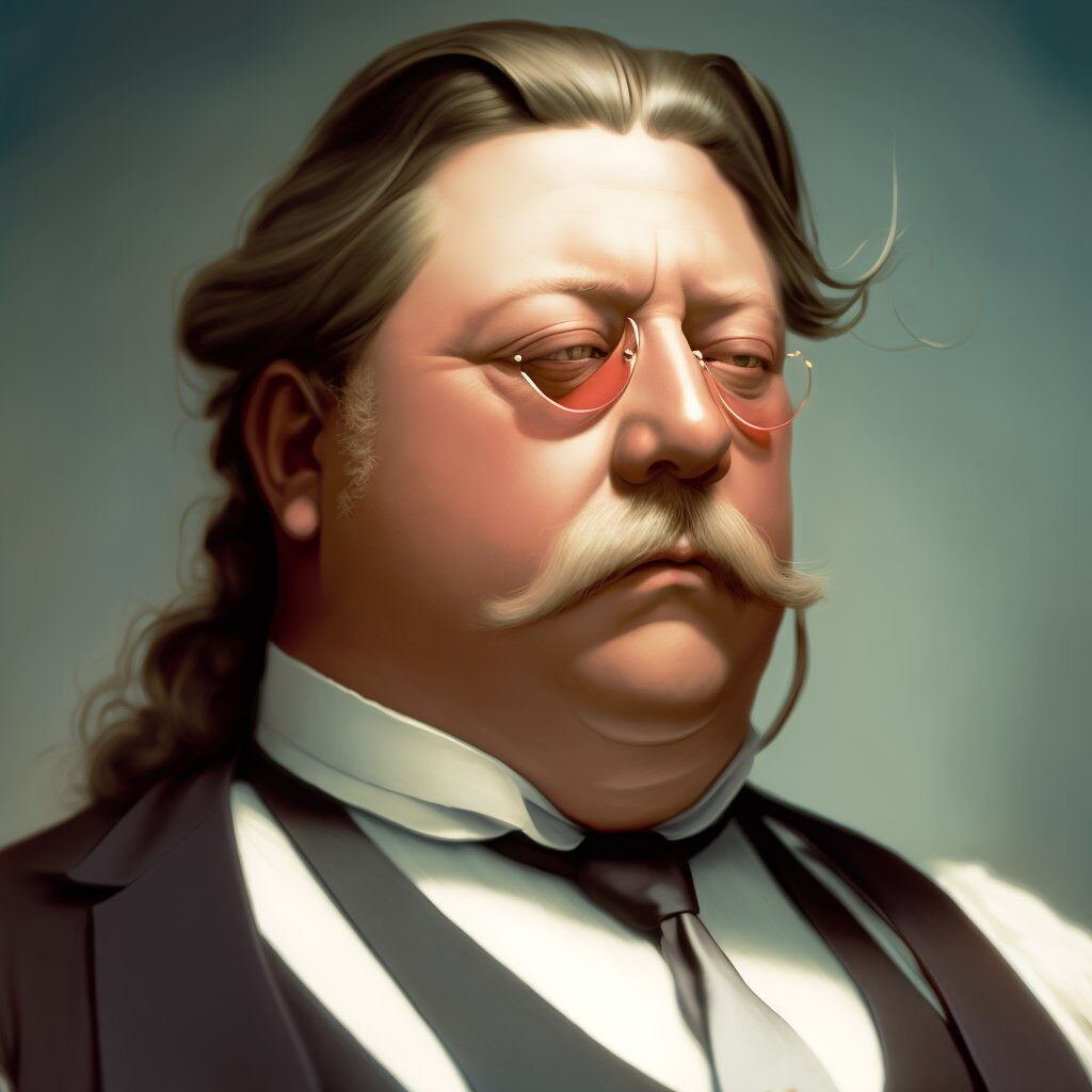 US Presidents with a mullet William Howard Taft