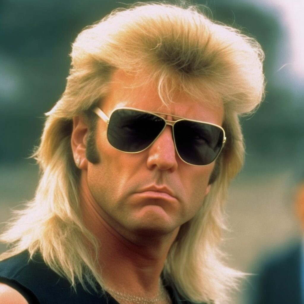 US Presidents with a mullet Donald Trump