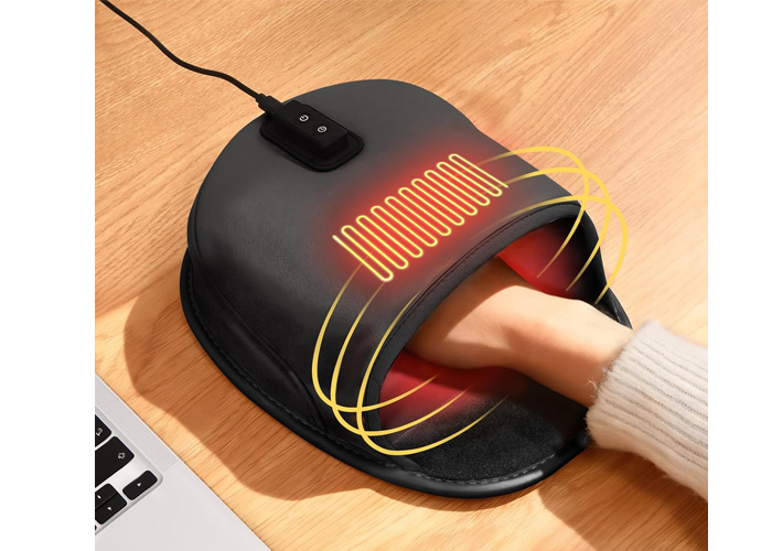 Heated Mouse Pad Hand Warmer - Dual-Sided Heating USB Heated Mouse Pad